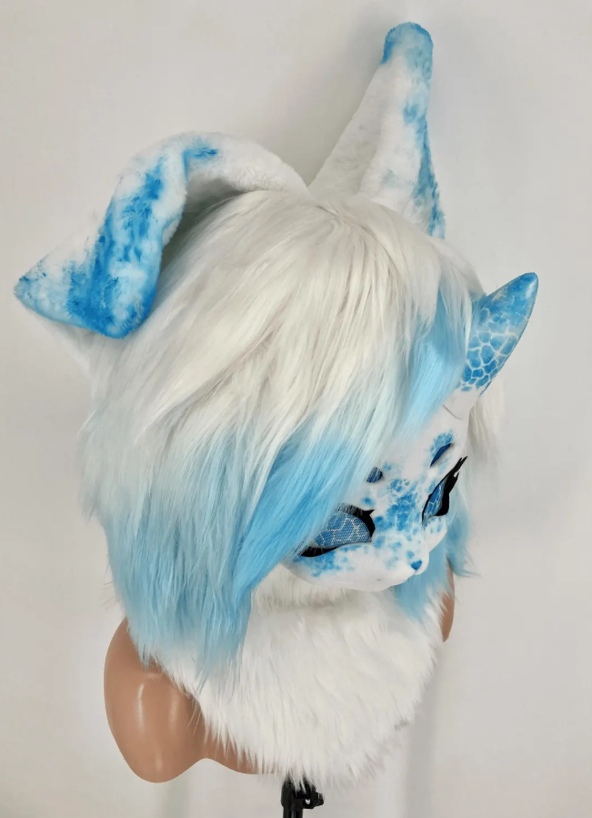 Fursuit Kig Head Blue Dog Pre-Made