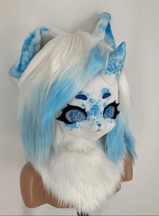 Fursuit Kig Head Blue Dog Pre-Made
