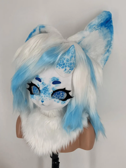 Fursuit Kig Head Blue Dog Pre-Made